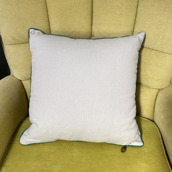 Pier 1 Imports Christmas Lights North Pole Snowman Elf Penguin Pillow 17" x 17" - Picture 3 of 11